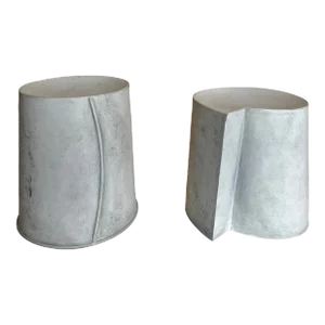 1990s Modern “White Pots With Interruptions” by Ken Eastman - Set of 2