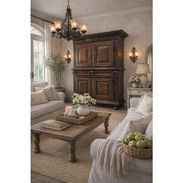 Late 19th Century Gothic Revival Spanish Oak Cabinet, 1890s For Sale - Image 4 of 18