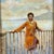Mid 20th Century Pair of Vintage Italian Hand Painted Tourist Painting Portraits of Two Women, Framed For Sale - Image 5 of 8