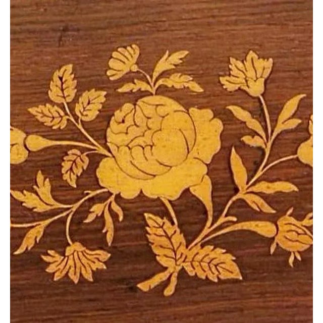 Brown Late 19th Century Napoleon III Style Walnut Table Box For Sale - Image 8 of 13