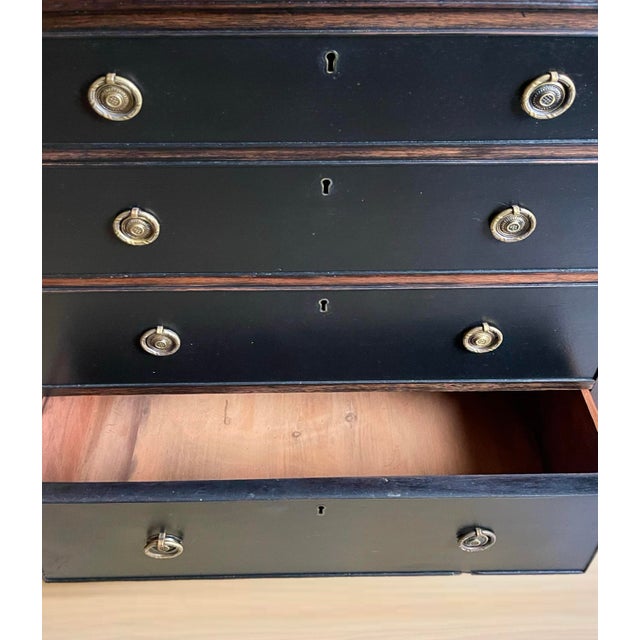 18th C. Georgian Chest as Bar Cabinet For Sale - Image 9 of 12