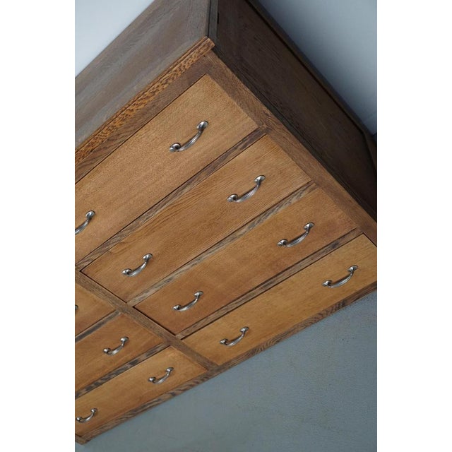 Antique French Oak Shop Cabinet, 1930s For Sale - Image 3 of 15