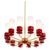 Large Red Opal Glass Sputnik Chandelier from Kaiser Idell / Kaiser Leuchten, Germany, 1960s For Sale - Image 10 of 10