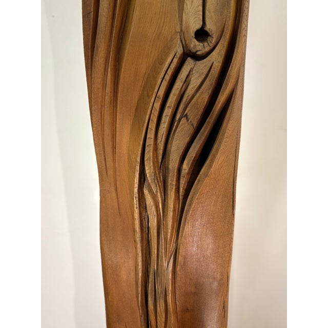 Franz Kracberg, Totem Sculpture, 1970s, Oak For Sale - Image 6 of 11
