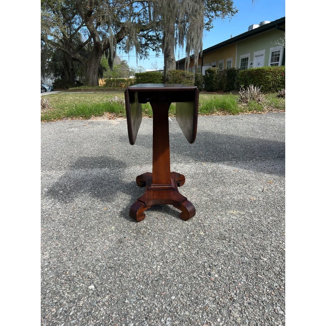 Antique Empire Mahogany Drop Leaf Game Table Chairish