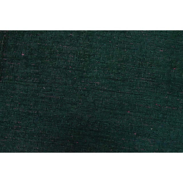 Tabriz Runner 2’5” X 13’3” Blue Wool Vintage Overdyed Hand-Knotted Rug For Sale In Philadelphia - Image 6 of 11