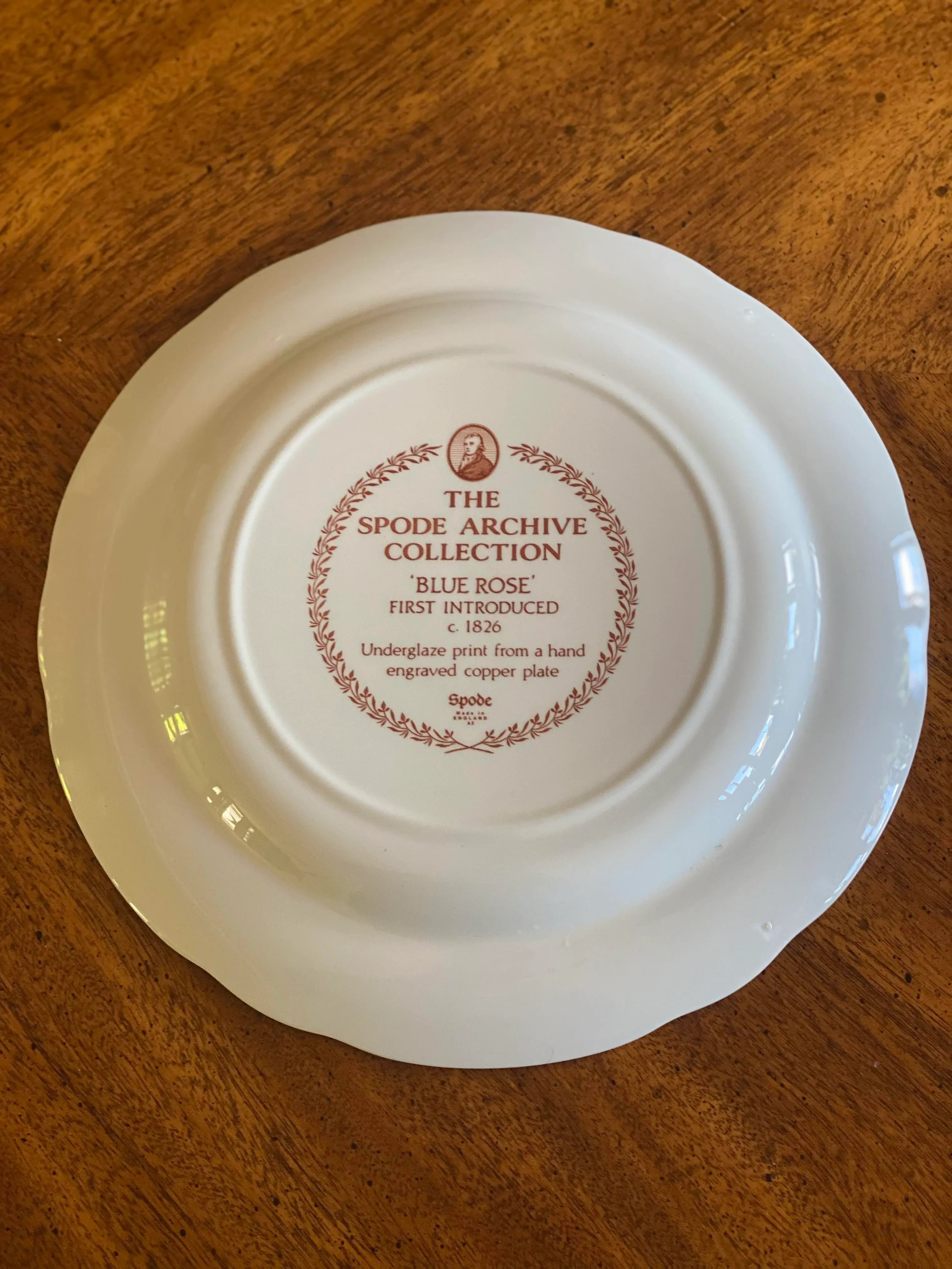 Spode the Archive Collection “Blue Rose” Dinner Plate | Chairish