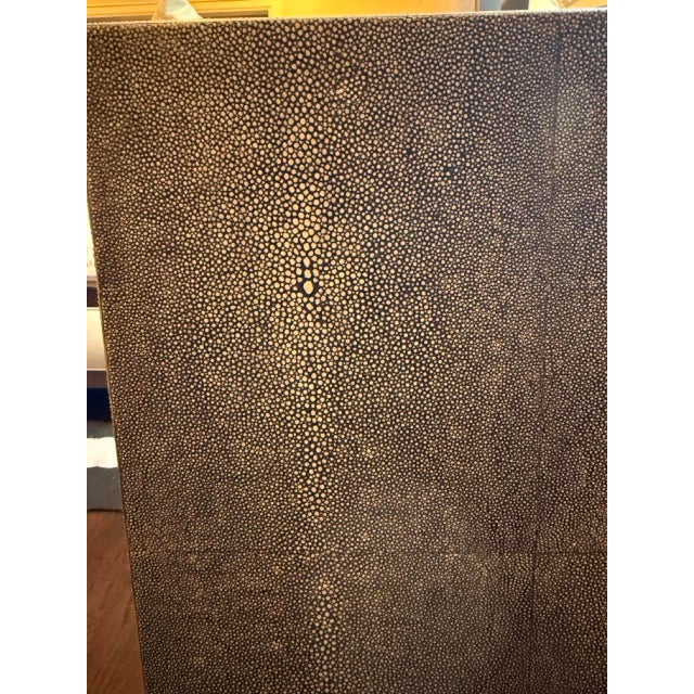Made Goods Dario Faux Shagreen Nightstands (Pair), Attributed For Sale - Image 14 of 16