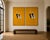 Gold Japanese Crane Diptych, Oversized Gold Wall Art Collection, 16" X 24" For Sale - Image 8 of 9