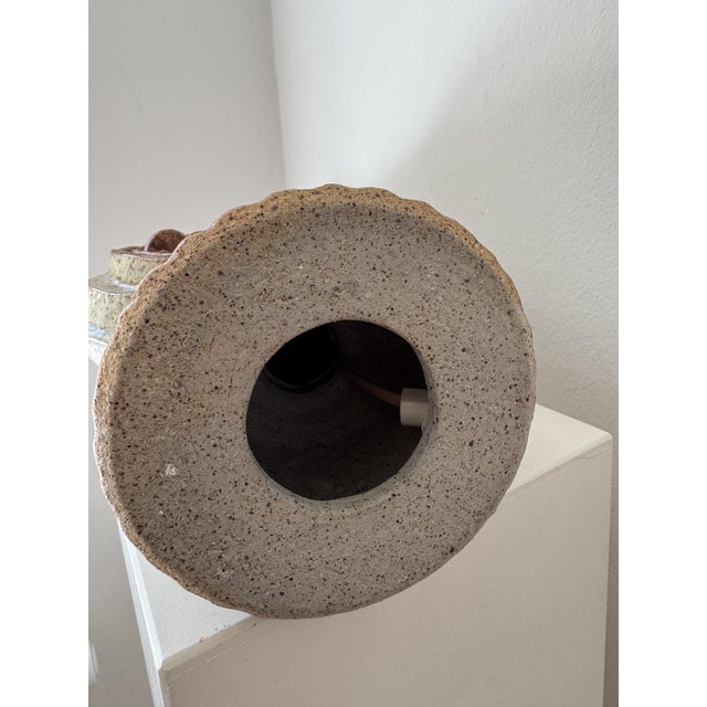 Beige Table Lamp by Bernard Rooke For Sale - Image 8 of 9