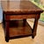 1990s Farmhouse Rustic Wood End Table With a Dome Studded Apron For Sale - Image 4 of 9