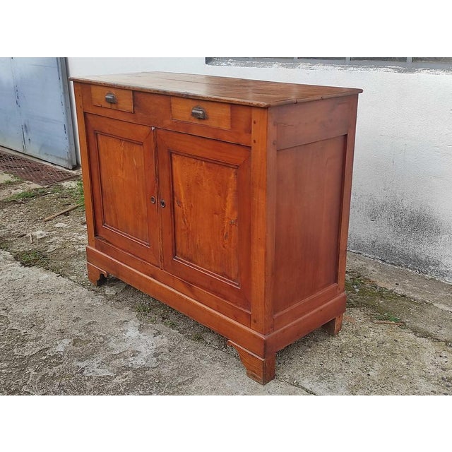 Wood Parisian Oak Buffet with 2 Drawers For Sale - Image 7 of 15