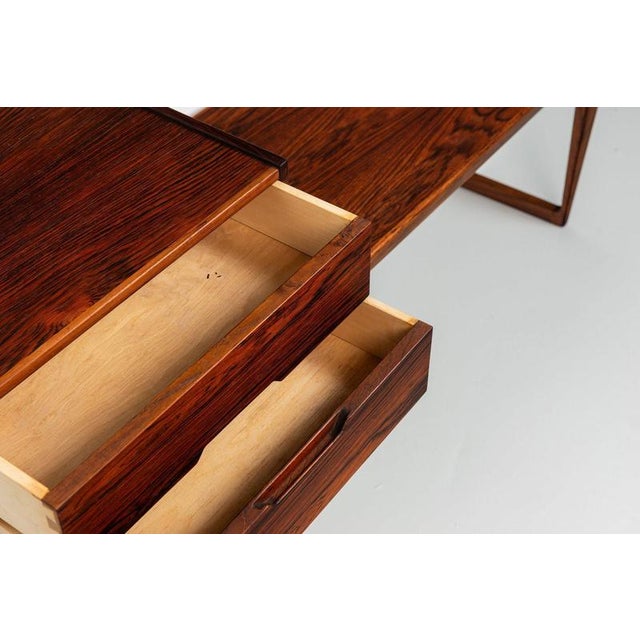 Bench and Mirror in Rosewood by Kai Kristiansen for Aksel Kjersgaard, 1960, Set of 2 For Sale - Image 9 of 16