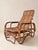 Contemporary Mid-Century Adjustable Rattan Chaise Lounge with Retractable Footrest, Japan For Sale - Image 3 of 14