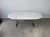 Mid-Century Modern Carrara Marble Dining Table With Stainless Steel Base by Nicos Zographos For Sale - Image 3 of 12