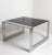 Silver Stainless Steel Smoke Glass Coffee Table, 1970s For Sale - Image 8 of 8