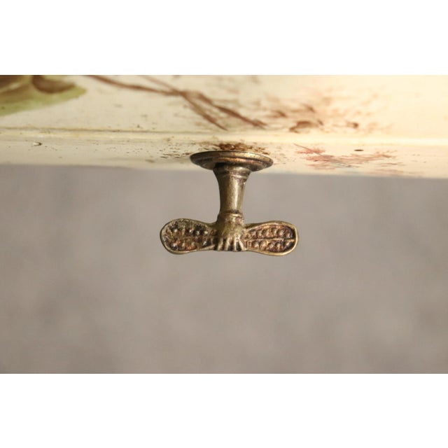 Traditional Hand-Painted Venetian Italian Urn Form Pedestal, circa 1940s For Sale - Image 3 of 13