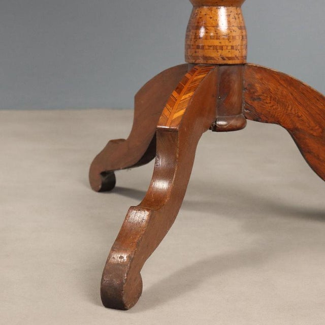 Antique Chessboard Pattern Table, 1800s For Sale - Image 9 of 11