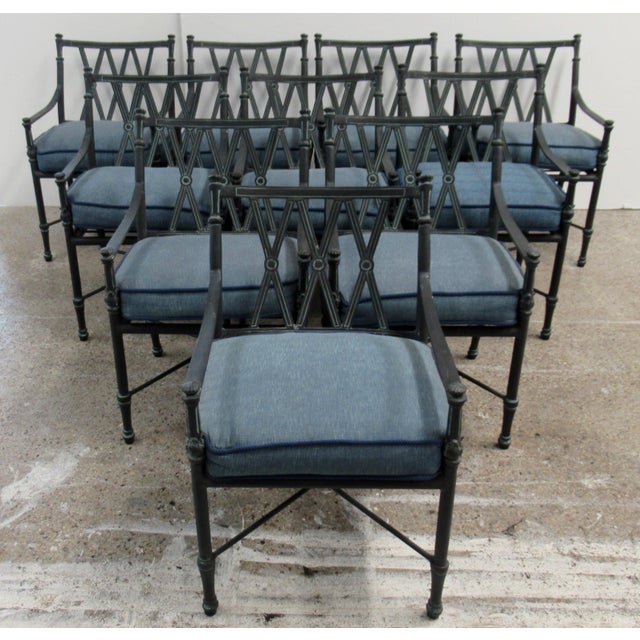 Vintage Woodard "Landgrave" Coll Cast Aluminum Outdoor Dining Arms