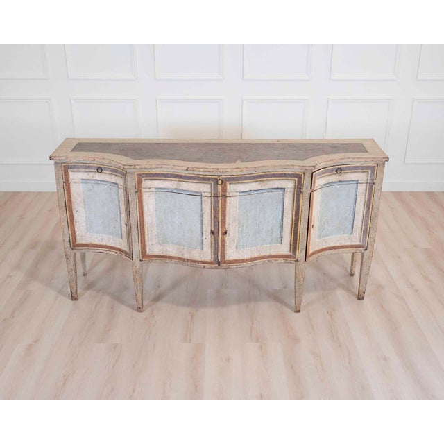 19th Century Italian Mid-19th Century Neoclassical Lacquered Sideboard For Sale - Image 5 of 9