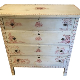 Hand-Painted Shabby Chic Dresser For Sale