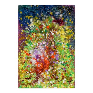"Splash" - Abstract Expressionist Composition in Acrylic on Canvas by Charles David Francis For Sale