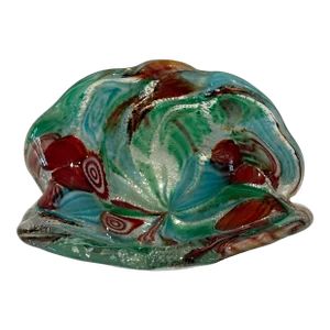 Vintage Art Glass Confetti Bowl Italy