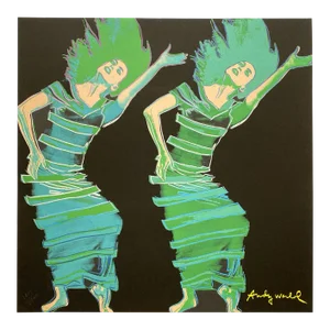 Andy Warhol Vintage 1986 " Satyric Festival Song : Martha Graham " Limited Edition Large Fine Art Lithograph Print