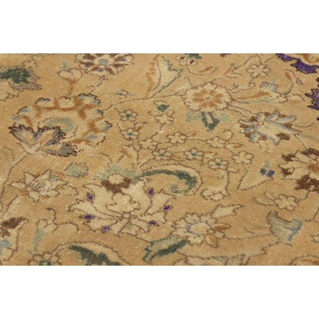 1990s Retro Vintage 1990's Tan/Gray Wool Rug - 8'11'' X 12'9'' For Sale - Image 5 of 10