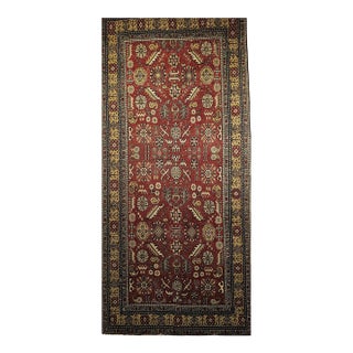 Antique Khotan Area Rug, Hand-Woven Wool, Allover Geometric Design, 3' X 7' For Sale