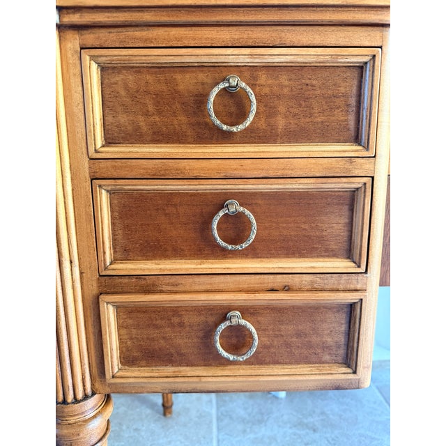 Mid-Century French Louis XVI Style Fruitwood Writing Desk or Vanity by John Widdicomb Co For Sale - Image 16 of 18