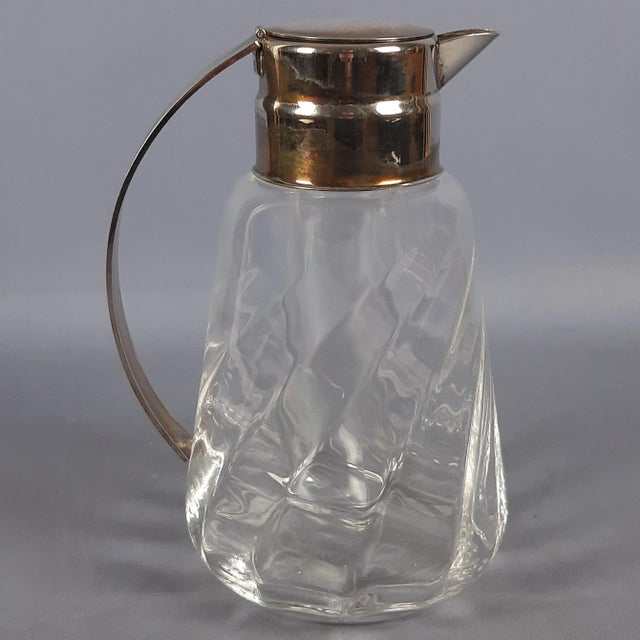 Vintage 20th Century Crystal Jug Silver Plated Sheraton Ice Bucket For Sale - Image 11 of 11