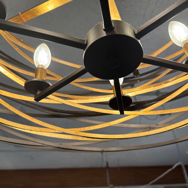 Minka Lavery Vortic Flow Chandelier For Sale - Image 9 of 12
