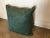 Beautiful cowhide pillow with leather piping. Zippered back with insert included.