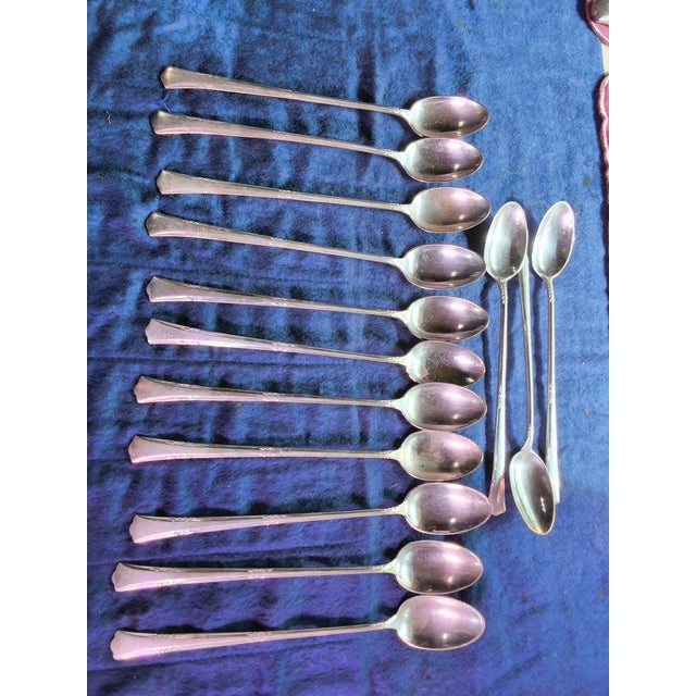 Gorham 1938 Sterling Silver Flatware, Greenbrier Pattern, 102 Pieces Including 18 Full Place Settings and Serving Pieces For Sale - Image 6 of 18