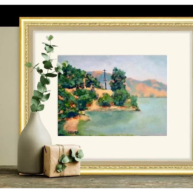 Contemporary "China Camp, San Rafael" Contemporary Impressionist Style Landscape Oil Painting For Sale - Image 3 of 12