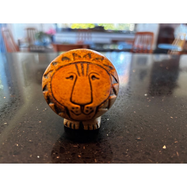 Africa Series Stoneware Lions by Lisa Larson for Gustavberg, 1960, Set of 2 For Sale - Image 10 of 13