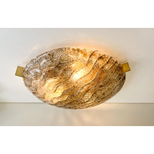 Large Murano Glass Flush Mount from Kaiser Idell / Kaiser Leuchten, Germany, 1970s For Sale - Image 18 of 18