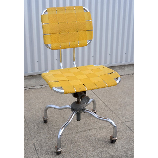 1950s Mid Century Modern Industrial Bevco Chrome Office Desk Chairs - A Pair For Sale - Image 11 of 18