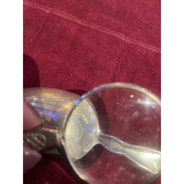 Late 19th Century Sterling Set /8 Spoons in “Lily of the Valley “ Pattern by Whiting Manufacturing For Sale - Image 4 of 7