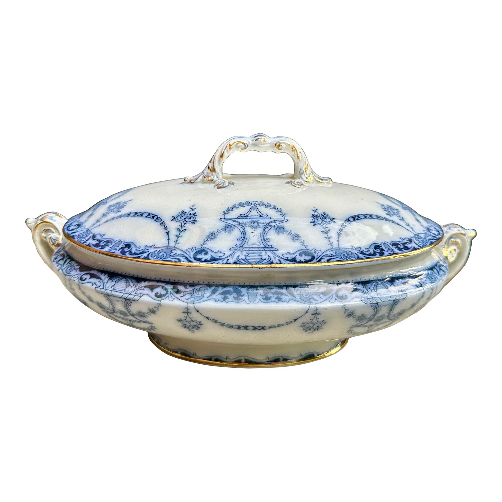 Burgess&Leigh バーガス&リー 英国 ヴィンテージ 陶器 トーストラック 雑貨 レターラック ラック ディスプレイ 92899 Antique 19th Century Burgess & Leigh Covered Tureen Vegetable or