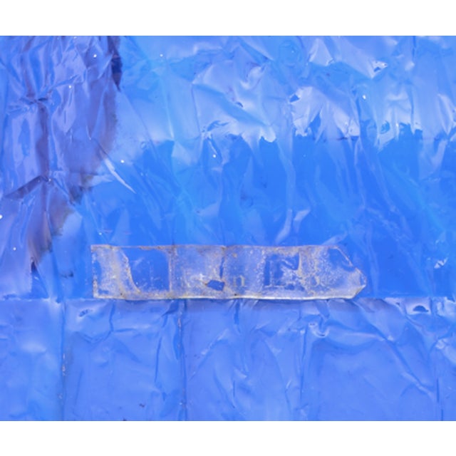 Frosted Blue Acrylic Glass Tray from Christian Dior, 1980 For Sale - Image 4 of 5