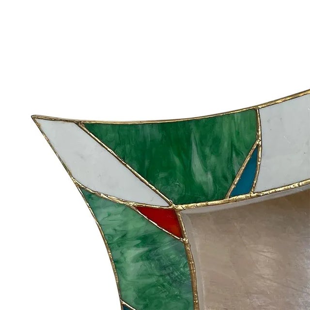 Vintage Glass Mirror, 1980s For Sale - Image 6 of 9