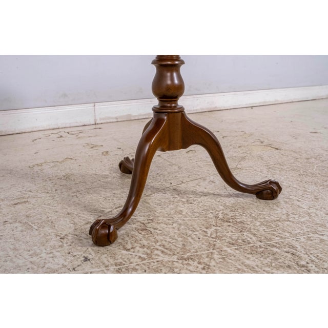 Kittinger Ball & Claw Mahogany Tilt Top Table For Sale - Image 9 of 12