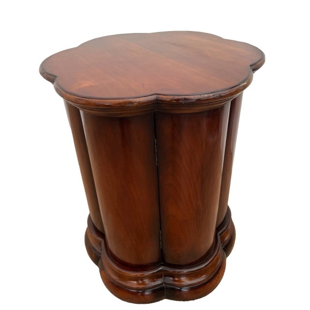 1990s Art Deco Style Table Nightstand Cabinet and Shelf Seven Seas by Hooker Furniture For Sale In Palm Springs - Image 6 of 13