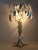 Gorgeous palm tree table lamp in white color by Hans Kögl (Koegl) with three small light sockets. Made in Italy. Wonderful...