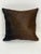 Reversible 16” X 16” Premium Brazilian Watusi Cowhide Pillow Cover – Sculptural Spine Composition - Handcrafted by Pablo Sota Designs. For Sale In Tampa - Image 6 of 11