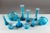 Holmegaard Vintage Scandinavian Blue Glass Vessels by Per Lutken for Holmegaard, Set of 10 For Sale - Image 4 of 6