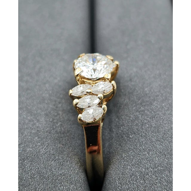 Early 21st Century 1.07 Ct Diamond Ring Size 6.75 For Sale - Image 5 of 9