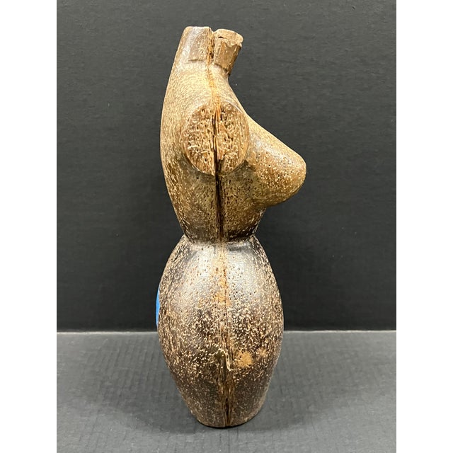 ITEM NAME: Late 20th Century Carved Wood Female Torso Sculpture ORIGIN: Philippines AGES: Late 20th Century MATERIALS:...